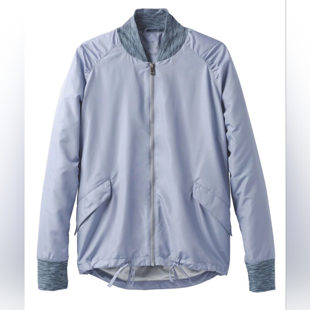 Prana Bomber style jacket fairhope blue size medium